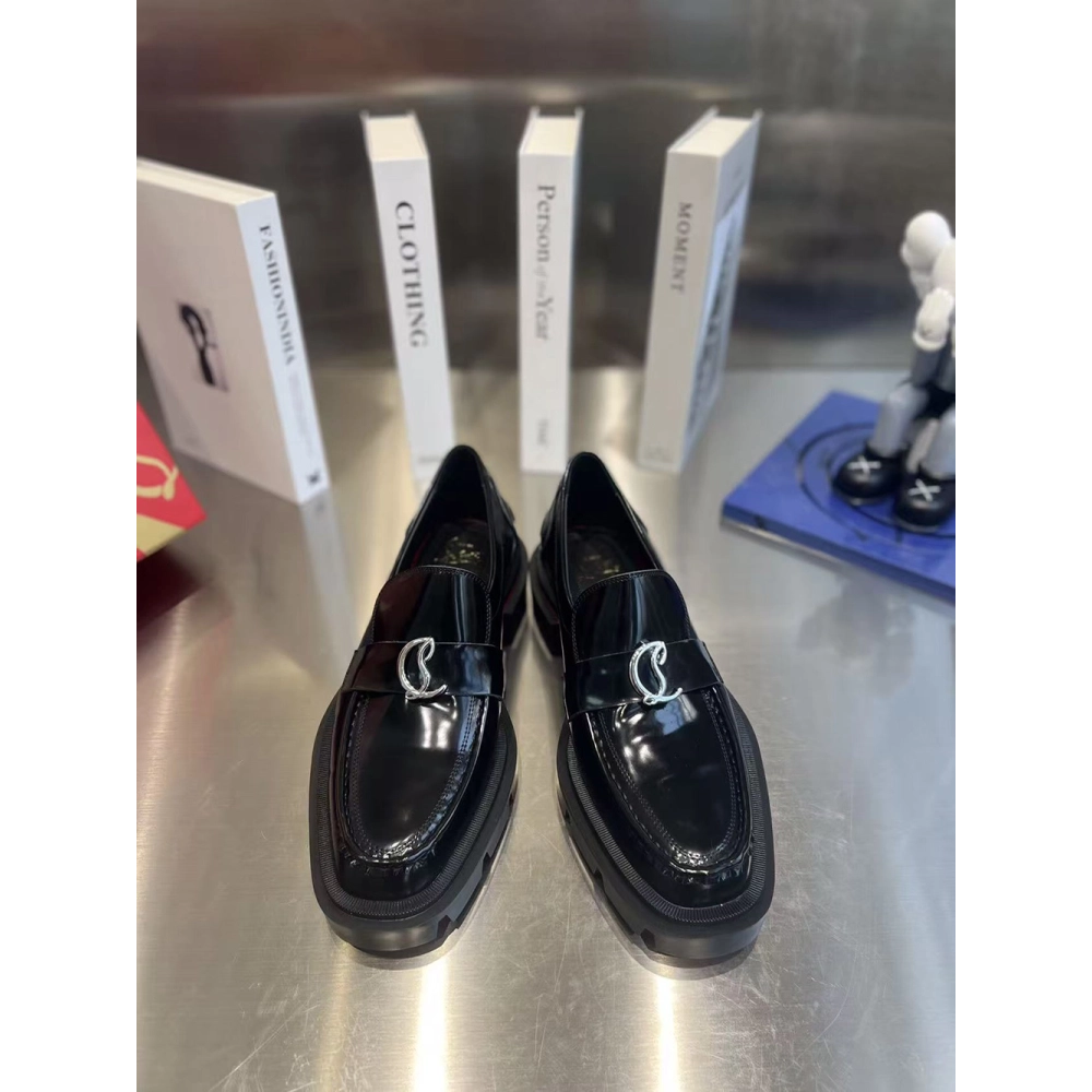 Christian Louboutin Moc Lug Flat Black,Christian Louboutin Sneakers,More Brands