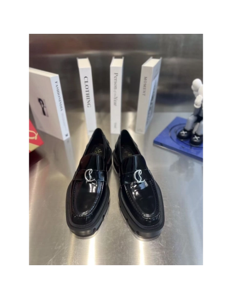 Christian Louboutin Moc Lug Flat Black,Christian Louboutin Sneakers,More Brands