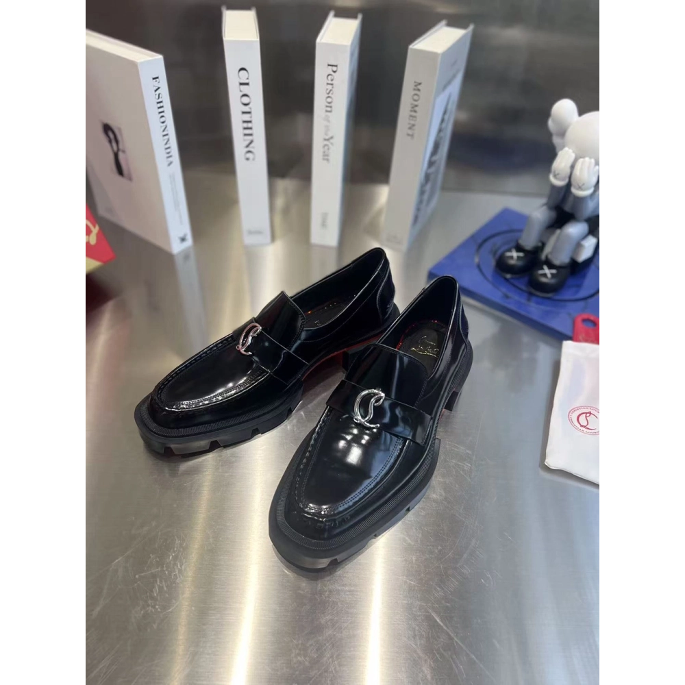 Christian Louboutin Moc Lug Flat Black,Christian Louboutin Sneakers,More Brands