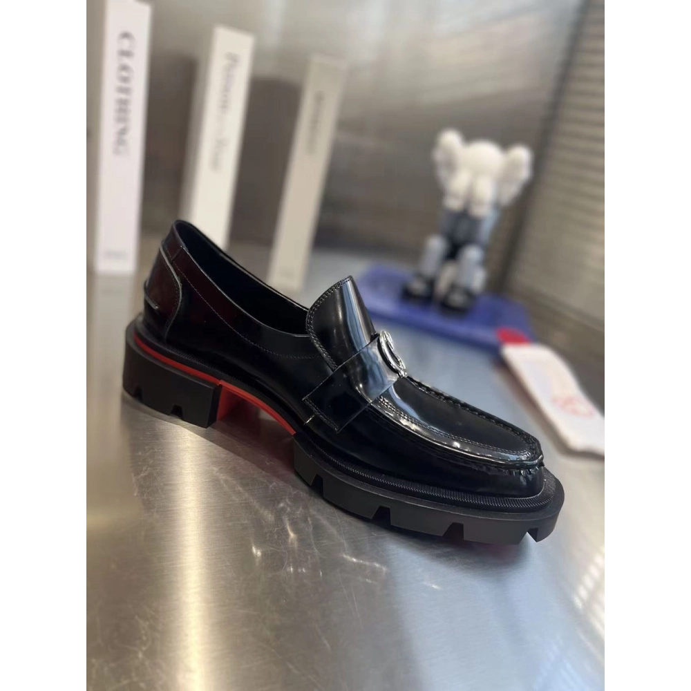 Christian Louboutin Moc Lug Flat Black,Christian Louboutin Sneakers,More Brands