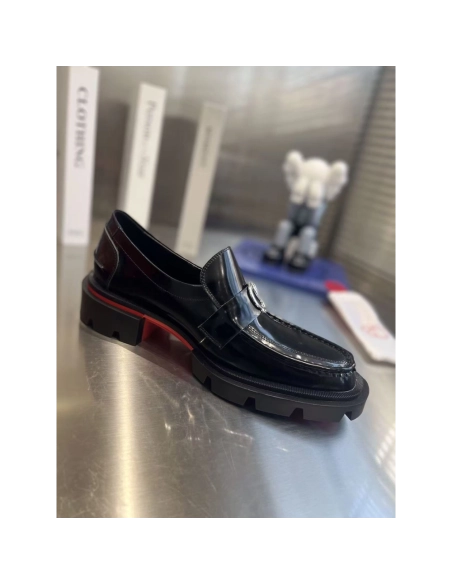Christian Louboutin Moc Lug Flat Black,Christian Louboutin Sneakers,More Brands
