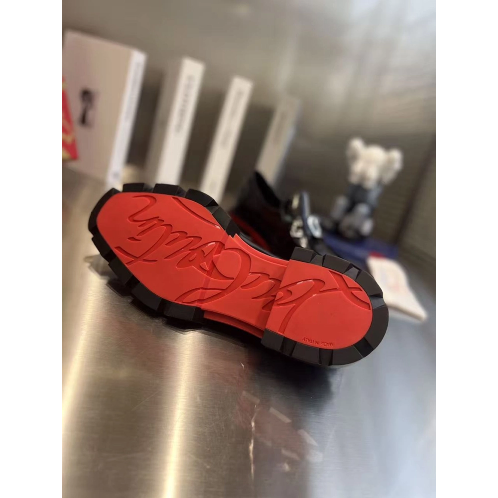Christian Louboutin Moc Lug Flat Black,Christian Louboutin Sneakers,More Brands