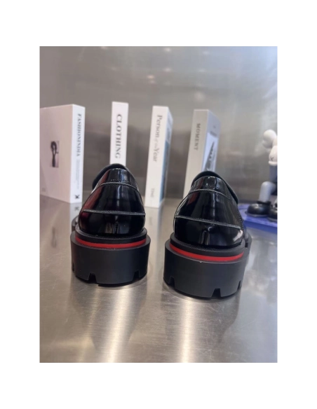 Christian Louboutin Moc Lug Flat Black,Christian Louboutin Sneakers,More Brands