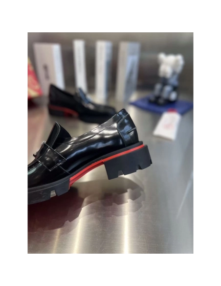 Christian Louboutin Moc Lug Flat Black,Christian Louboutin Sneakers,More Brands