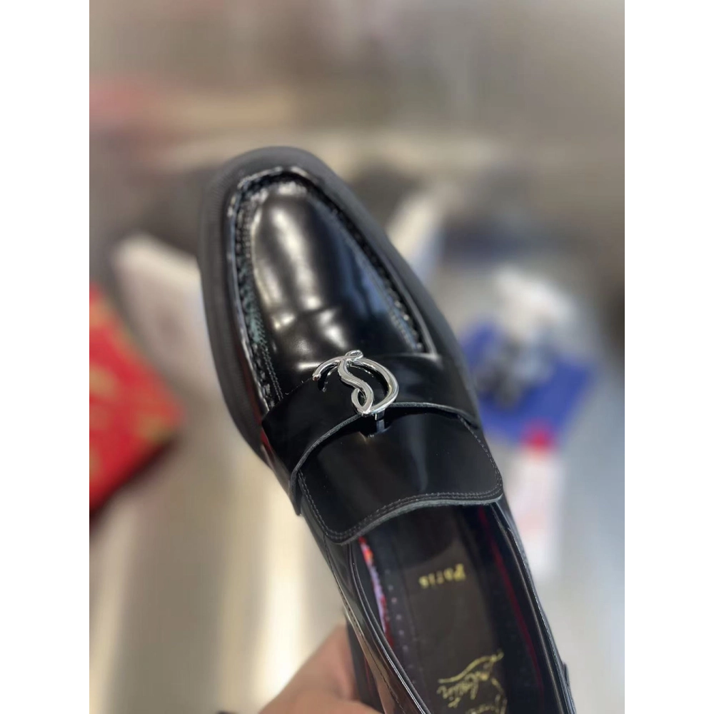 Christian Louboutin Moc Lug Flat Black,Christian Louboutin Sneakers,More Brands