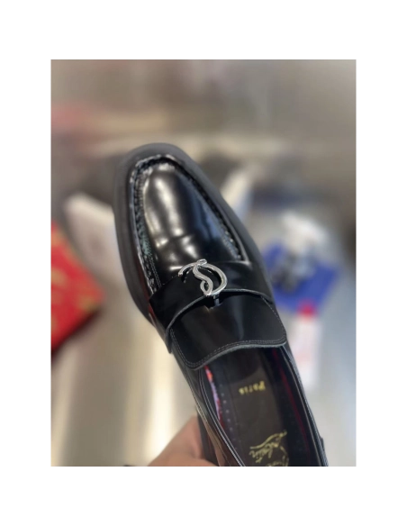 Christian Louboutin Moc Lug Flat Black,Christian Louboutin Sneakers,More Brands