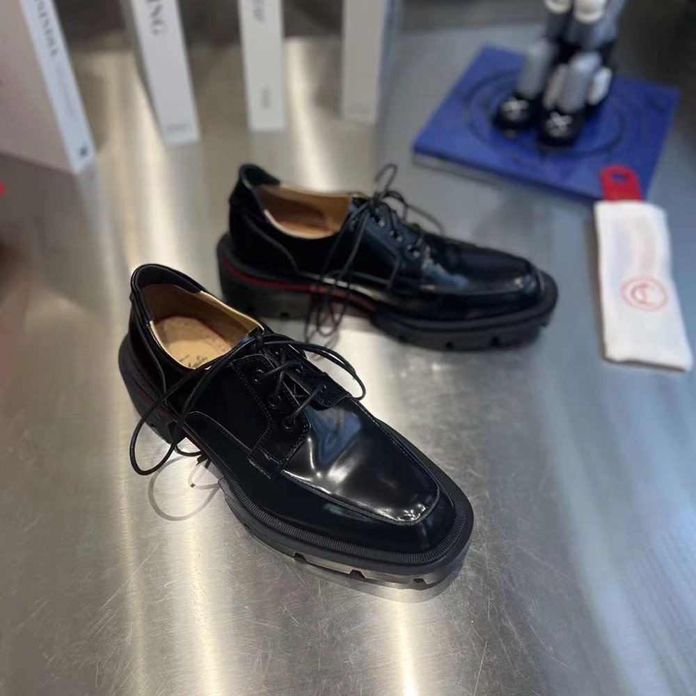 Christian Louboutin Our Georges L Laceup Leather Shoes,Christian Louboutin Sneakers,More Brands