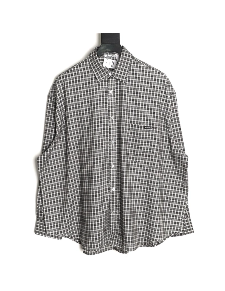 Acne Studios Plaid Flannel LongSleeve Shirt,Acne Studios Shirt,Shirt,APPAREL
