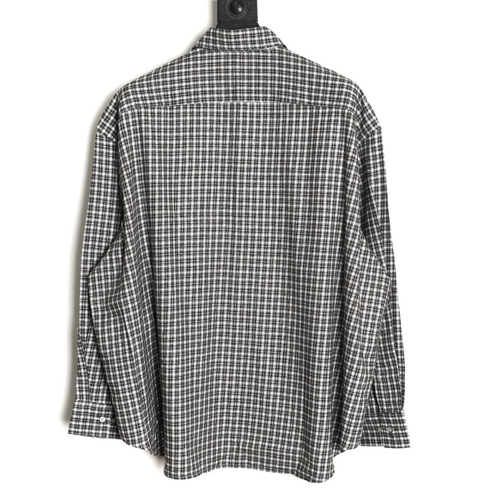 Acne Studios Plaid Flannel LongSleeve Shirt,Acne Studios Shirt,Shirt,APPAREL