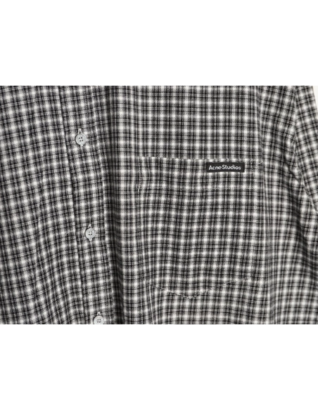 Acne Studios Plaid Flannel LongSleeve Shirt,Acne Studios Shirt,Shirt,APPAREL