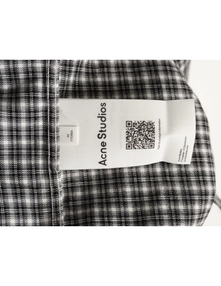 Acne Studios Plaid Flannel LongSleeve Shirt,Acne Studios Shirt,Shirt,APPAREL