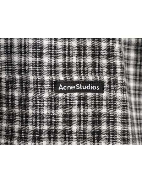 Acne Studios Plaid Flannel LongSleeve Shirt,Acne Studios Shirt,Shirt,APPAREL
