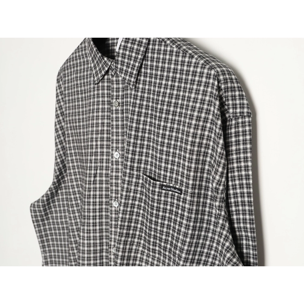 Acne Studios Plaid Flannel LongSleeve Shirt,Acne Studios Shirt,Shirt,APPAREL
