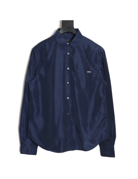 Prada pocket tag back triangle logo shirt,Prada Shirt,Shirt,APPAREL