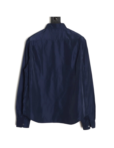 Prada pocket tag back triangle logo shirt,Prada Shirt,Shirt,APPAREL
