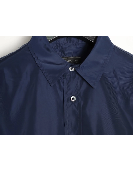 Prada pocket tag back triangle logo shirt,Prada Shirt,Shirt,APPAREL