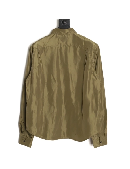 Prada pocket tag back triangle logo shirt,Prada Shirt,Shirt,APPAREL