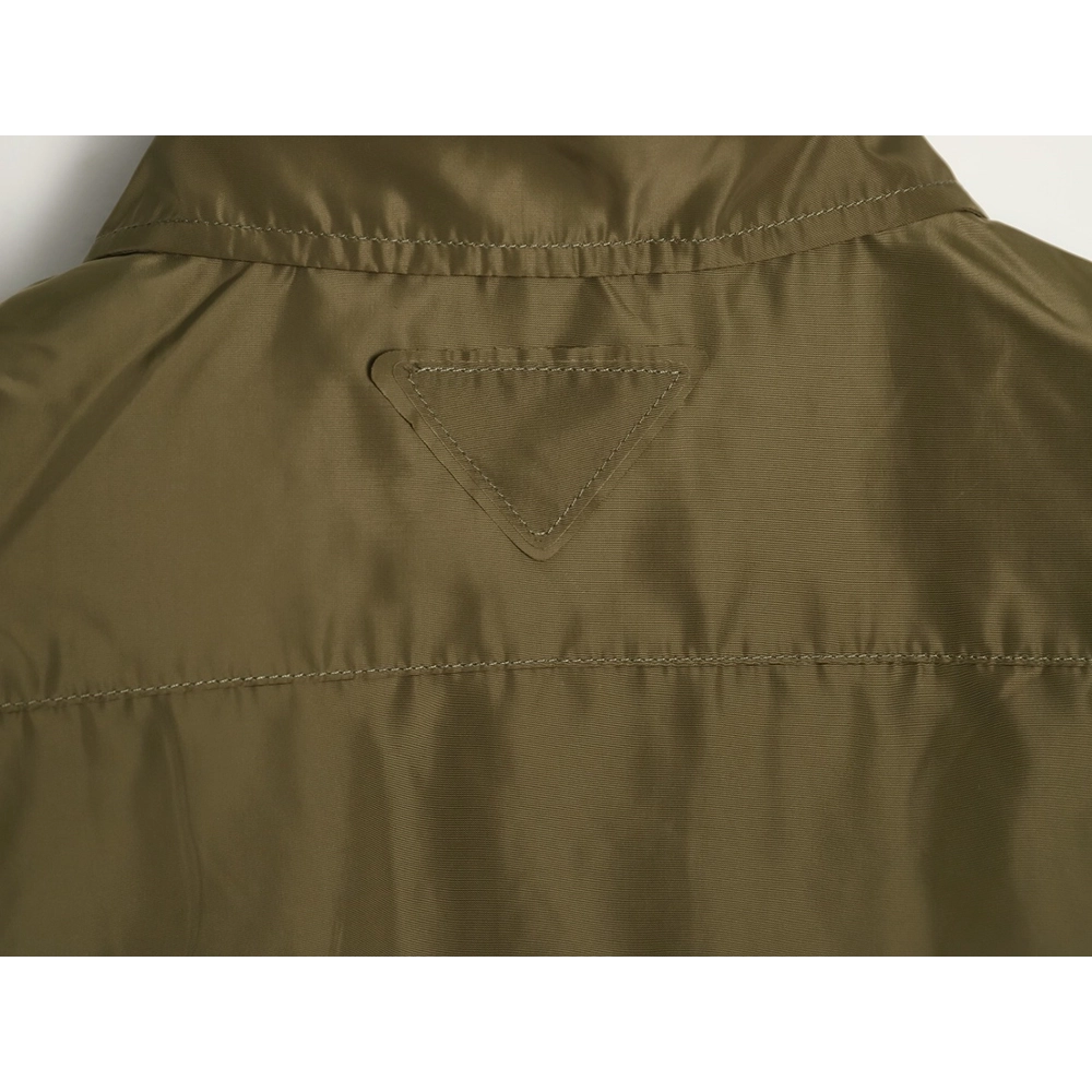 Prada pocket tag back triangle logo shirt,Prada Shirt,Shirt,APPAREL