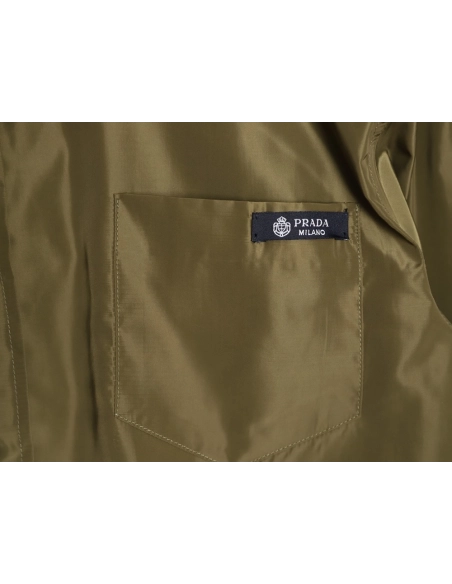 Prada pocket tag back triangle logo shirt,Prada Shirt,Shirt,APPAREL