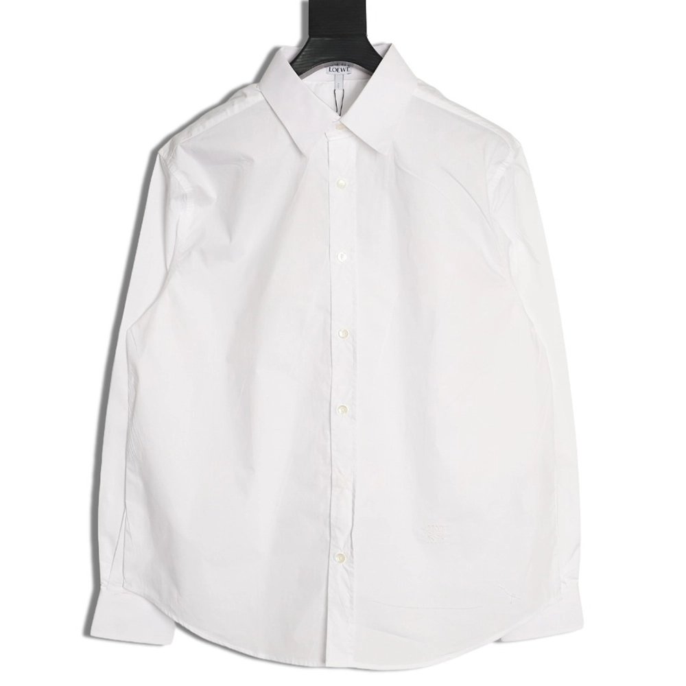 Loewe SquareEmbroidered LongSleeve Shirt,Loewe Shirt,Shirt,APPAREL