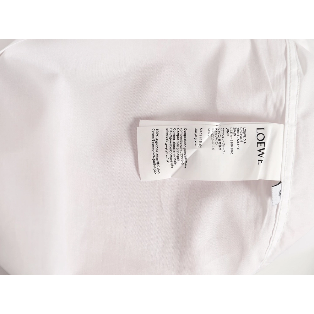 Loewe SquareEmbroidered LongSleeve Shirt,Loewe Shirt,Shirt,APPAREL