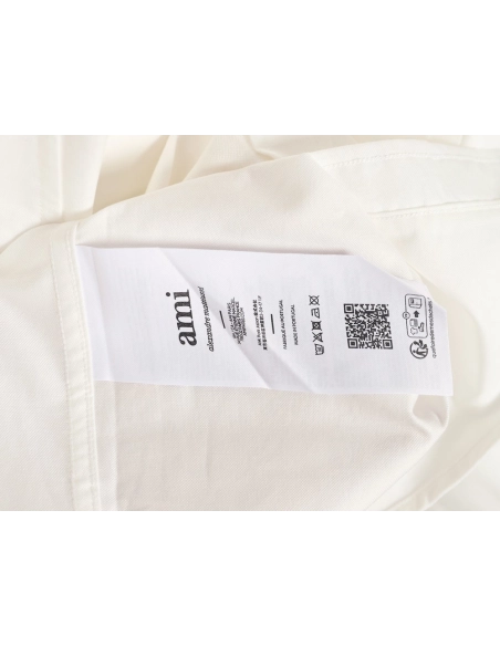 Ami Paris Pocket HeartEmbroidered Shirt,Ami Shirt,Shirt,APPAREL