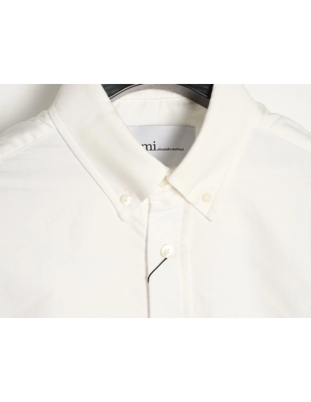 Ami Paris Pocket HeartEmbroidered Shirt,Ami Shirt,Shirt,APPAREL