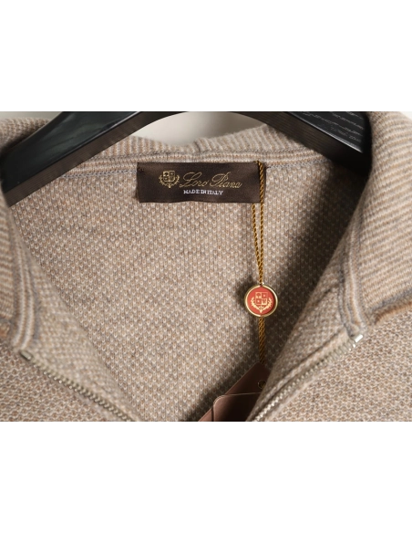 Loro Piana Cannage Wool Zip-Up Jacket,Loro Piana
