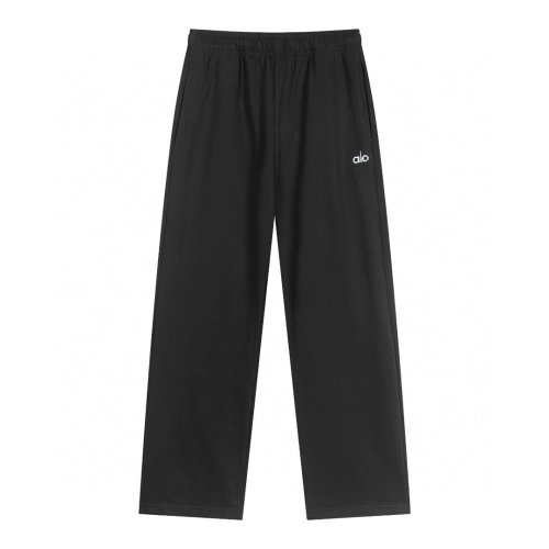 Alo Yoga Accolade Straight-leg Cotton-jersey Jogging Bottoms K504 Dark Gray,Alo Pants,PANTS JEANS,APPAREL