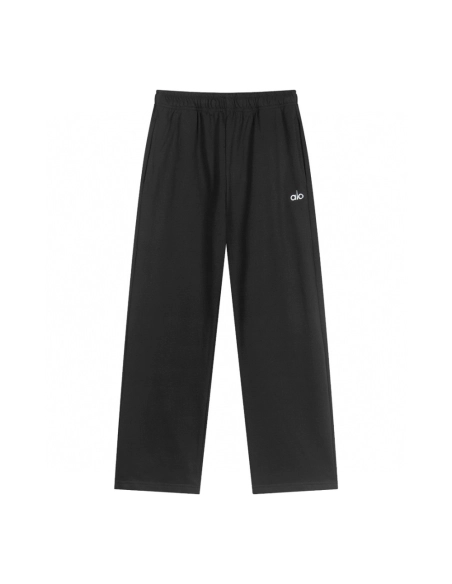 Alo Yoga Accolade Straight-leg Cotton-jersey Jogging Bottoms K504 Dark Gray,Alo Pants,PANTS JEANS,APPAREL