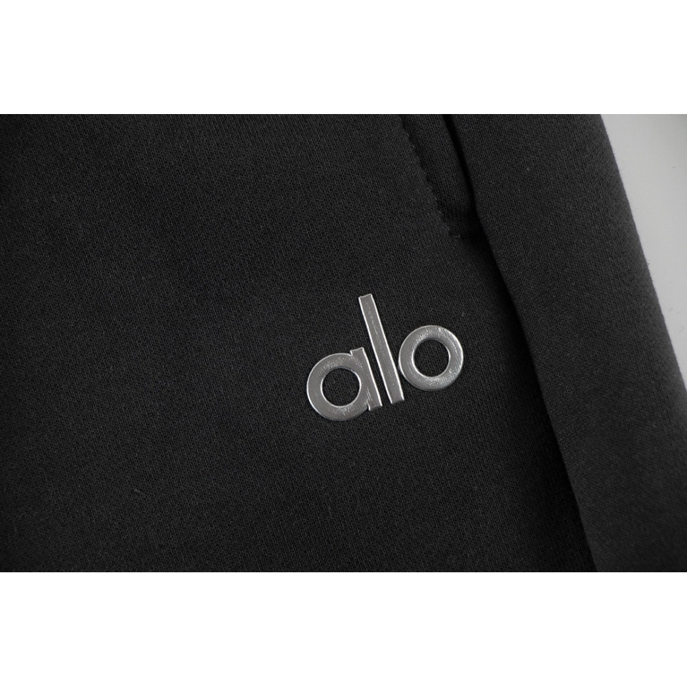 Alo Yoga Accolade Straight-leg Cotton-jersey Jogging Bottoms K504 Dark Gray,Alo Pants,PANTS JEANS,APPAREL