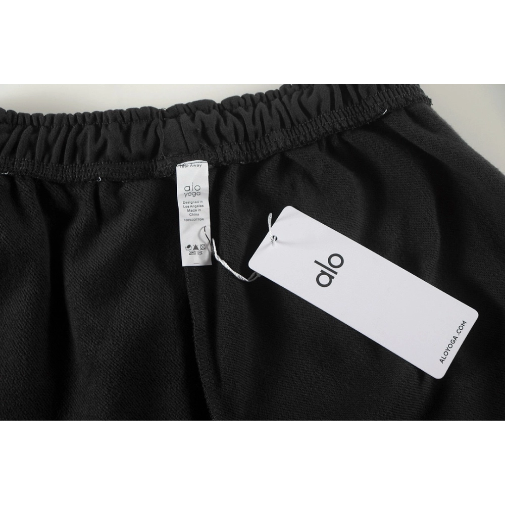 Alo Yoga Accolade Straight-leg Cotton-jersey Jogging Bottoms K504 Dark Gray,Alo Pants,PANTS JEANS,APPAREL