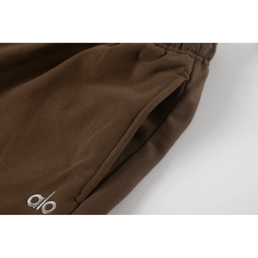 Alo Yoga Accolade Straight-leg Cotton-jersey Jogging Bottoms K504 Brown,Alo Pants,PANTS JEANS,APPAREL