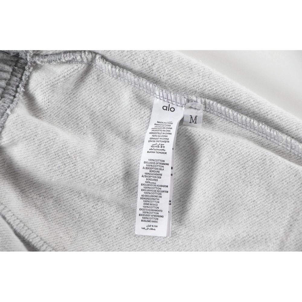 Alo Yoga Accolade Straight-leg Cotton-jersey Jogging Bottoms K504 Gray,Alo Pants,PANTS JEANS,APPAREL