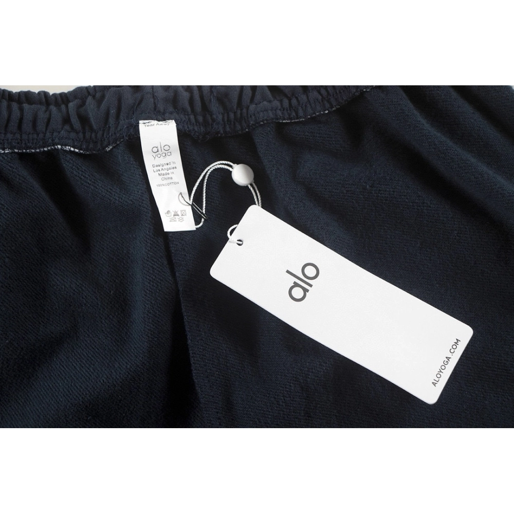 Alo Yoga Accolade Straight-leg Cotton-jersey Jogging Bottoms K504 Dark Blue,Alo Pants,PANTS JEANS,APPAREL