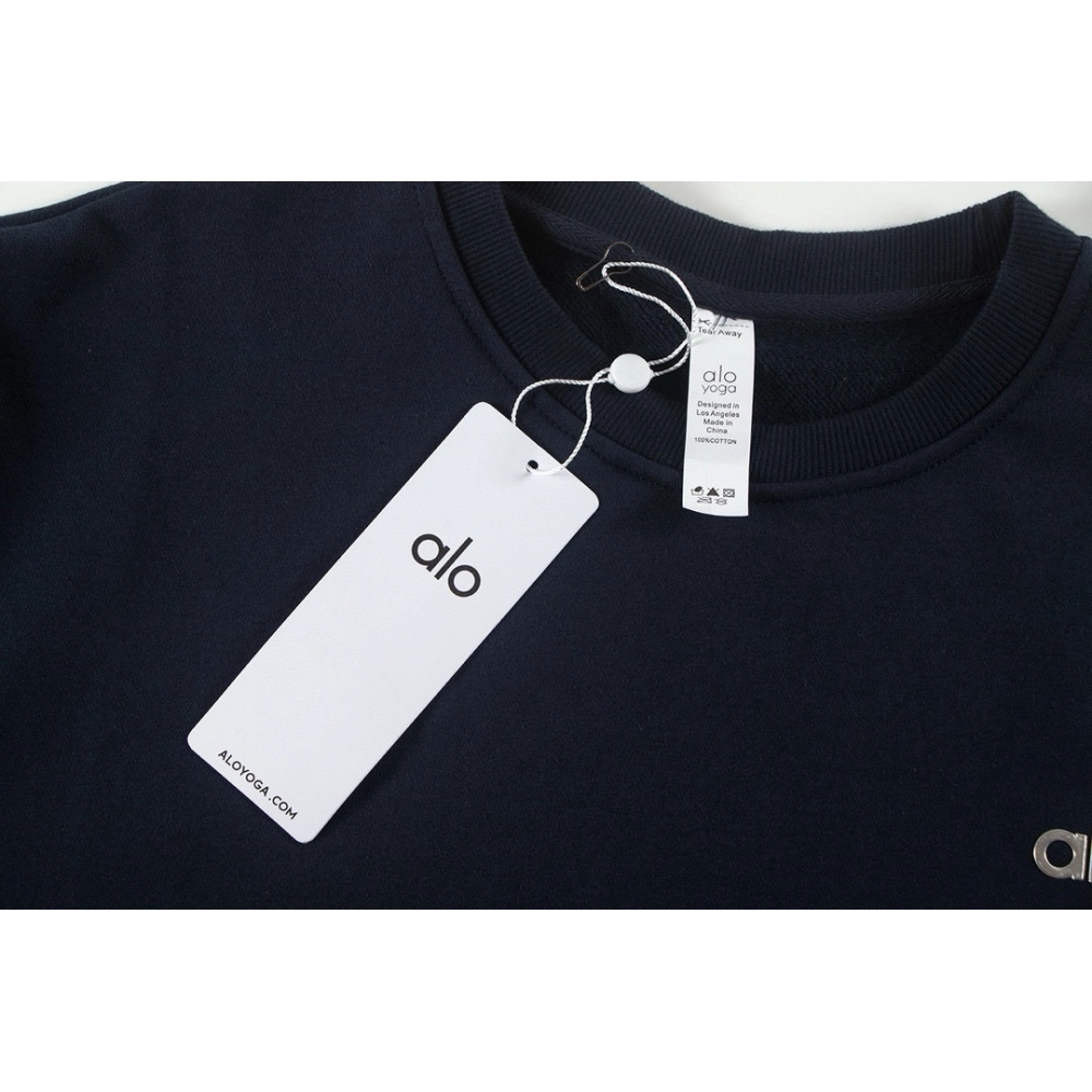 Alo Yoga Crewneck Sweatshirt K501 Dark Blue,ALO Yoga Sweatshirt,Sweatshirt,APPAREL