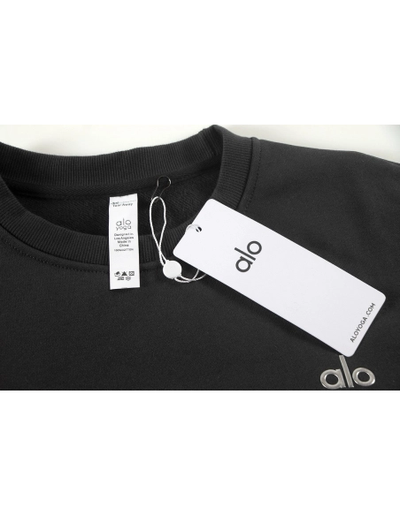 Alo Yoga Crewneck Sweatshirt K501 Dark Gray,ALO Yoga Sweatshirt,Sweatshirt,APPAREL