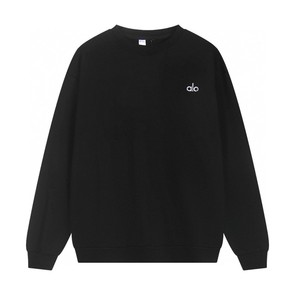 Alo Yoga Crewneck Sweatshirt K501 Black,ALO Yoga Sweatshirt,Sweatshirt,APPAREL