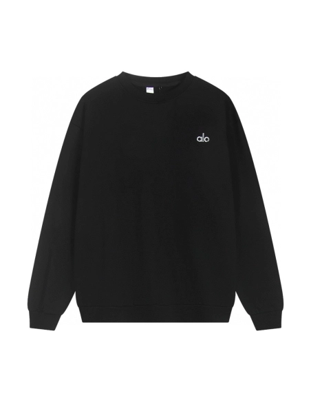 Alo Yoga Crewneck Sweatshirt K501 Black,ALO Yoga Sweatshirt,Sweatshirt,APPAREL