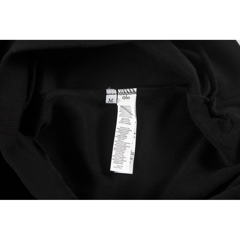 Alo Yoga Crewneck Sweatshirt K501 Black,ALO Yoga Sweatshirt,Sweatshirt,APPAREL