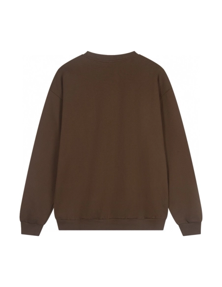 Alo Yoga Crewneck Sweatshirt K501 Brown,ALO Yoga Sweatshirt,Sweatshirt,APPAREL