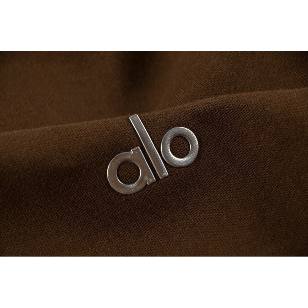 Alo Yoga Crewneck Sweatshirt K501 Brown,ALO Yoga Sweatshirt,Sweatshirt,APPAREL