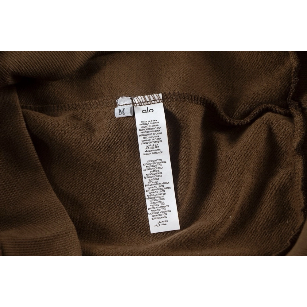 Alo Yoga Crewneck Sweatshirt K501 Brown,ALO Yoga Sweatshirt,Sweatshirt,APPAREL