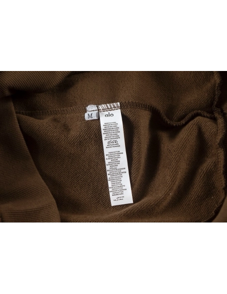 Alo Yoga Crewneck Sweatshirt K501 Brown,ALO Yoga Sweatshirt,Sweatshirt,APPAREL