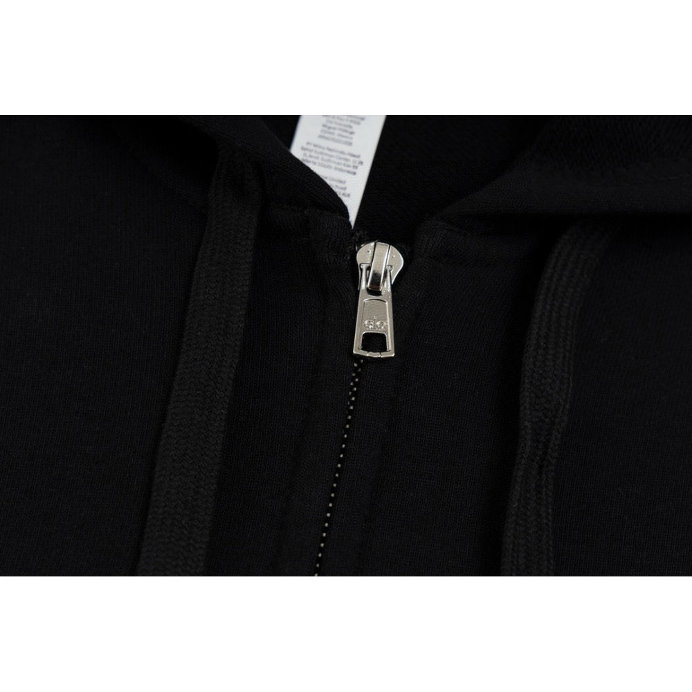 Alo Yoga Zip-Up Hoodie K521 Black,ALO Hoodie,Hoodie,APPAREL