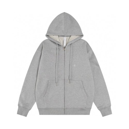 Alo Yoga Zip-Up Hoodie K521 Gray,ALO Hoodie,Hoodie,APPAREL