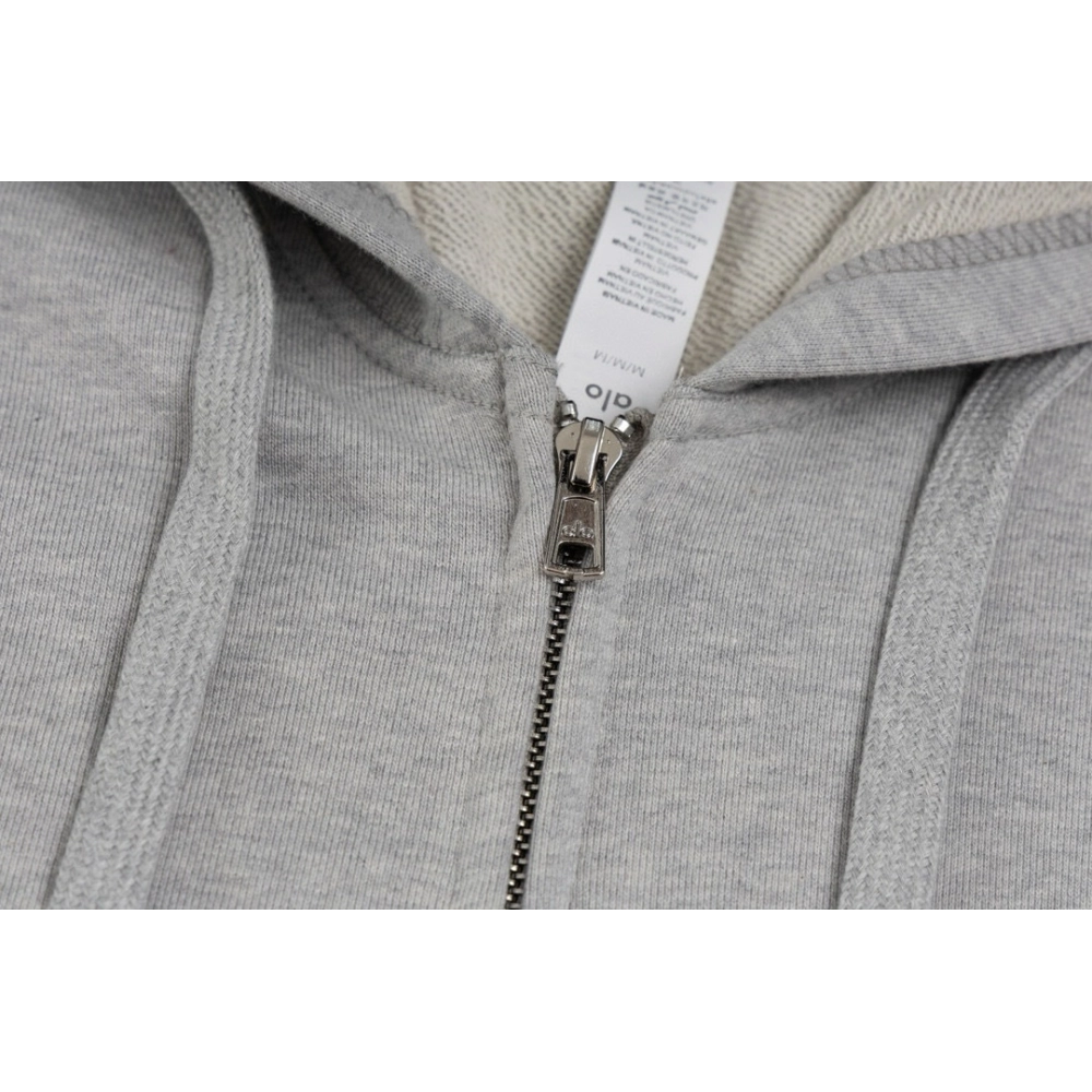 Alo Yoga Zip-Up Hoodie K521 Gray,ALO Hoodie,Hoodie,APPAREL