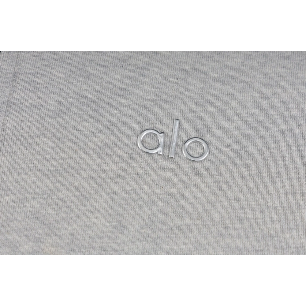 Alo Yoga Zip-Up Hoodie K521 Gray,ALO Hoodie,Hoodie,APPAREL
