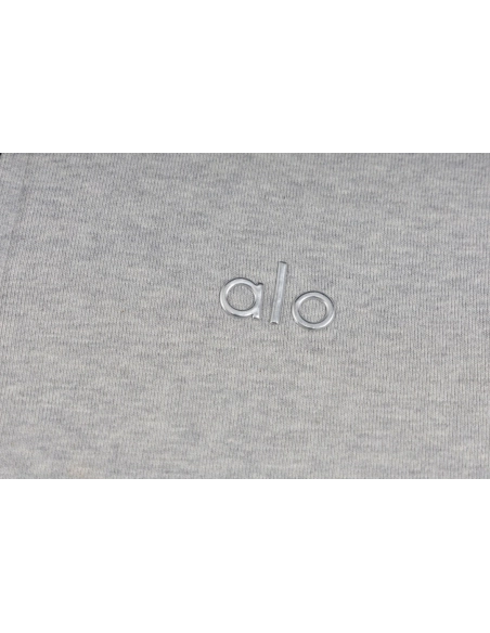 Alo Yoga Zip-Up Hoodie K521 Gray,ALO Hoodie,Hoodie,APPAREL