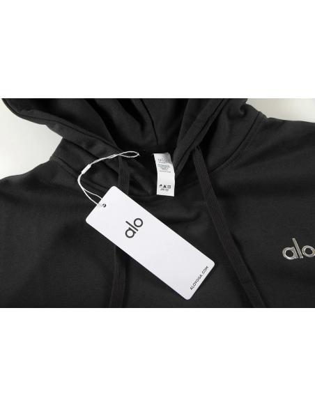 Alo Yoga Accolade Cotton-blend French Terry Hoodies K502 Dark Gray,ALO Hoodie,Hoodie,APPAREL